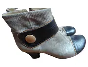 Vorschaubild 1 von Damen Stiefeletten Gr. 39 Mehrfarbig Leder Klassisch Lochmuster