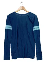 Vorschaubild 2 von Langarmshirt Damen 34/XS Blau Sportlich Logo Print Casual