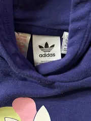 Vorschaubild 6 von Kinder Hoodie Pullover Gr. 146 Blau Sportlich Blumenmuster Kapuze