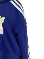 Vorschaubild 4 von Kinder Hoodie Pullover Gr. 146 Blau Sportlich Blumenmuster Kapuze