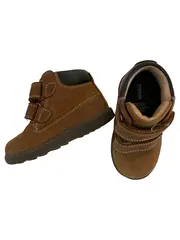 Vorschaubild 1 von Kinder Stiefelette Gr. 21 Braun Casual Schuhe Klettverschluss