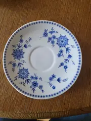 Vorschaubild 2 von Unterteller Weiß Blau Blumenmuster Klassisch Porzellan