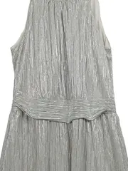 Vorschaubild 3 von Damen festliches Kleid Gr. 40/L Silber Elegant Strukturmuster
