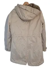 Vorschaubild 2 von Damen Parka Jacke Gr. 40 L Beige mit Fellkapuze