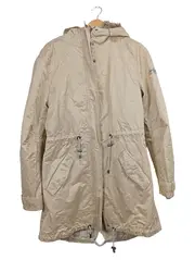 Vorschaubild 1 von Damen Parka Jacke Gr. 40 L Beige mit Fellkapuze