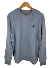 Vorschaubild 1 von Herren Pullover Sweatshirt Blau Meliert Gr. S