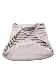 Vorschaubild 1 von Babydecke Grau Gestreift Polyester Kuscheldecke