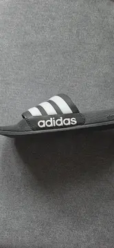 Vorschaubild 3 von Adilette Shower Badeschuhe Herren Gr. 40.5 Schwarz Weiß Slides