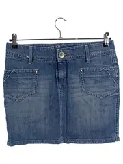 Vorschaubild 1 von de.corp Jeansrock Damen Gr. 31 Blau Minirock Denim Casual