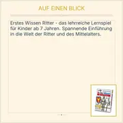 Vorschaubild 2 von Erstes Wissen Ritter Lernspiel Kinder Mittelalter Wissensspiel ab 7 Jahre