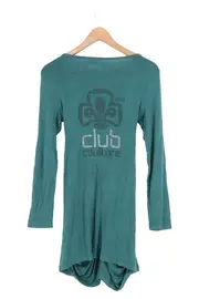 Vorschaubild 2 von VSCT Damen Freizeitkleid Gr. 36/S Grün Casual Viskose Strass Langarm