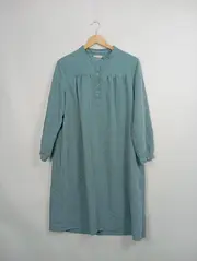 Vorschaubild 2 von Damen Blusenkleid Türkis Gr. 36/S Casual