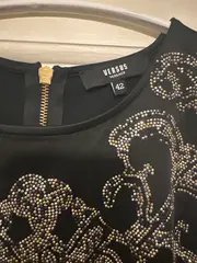 Vorschaubild 6 von Damen Top elegant Gr. 42/XL schwarz mit Verzierungen