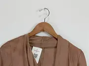 Vorschaubild 2 von Damen Leichte Jacke Gr. 34/XS Braun Casual Übergangsjacke