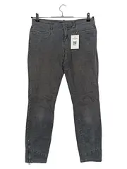 Vorschaubild 1 von Stoffhose Damen Grau Gr. W29 L28 Casual Baumwolle Reißverschluss