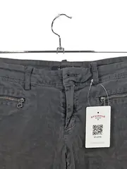 Vorschaubild 5 von Stoffhose Damen Grau Gr. W29 L28 Casual Baumwolle Reißverschluss