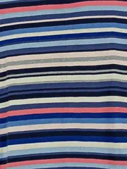 Vorschaubild 4 von Damen T-Shirt gestreift Kurzarm Baumwolle Mehrfarbig Gr. S