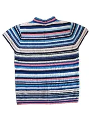 Vorschaubild 2 von Damen T-Shirt gestreift Kurzarm Baumwolle Mehrfarbig Gr. S