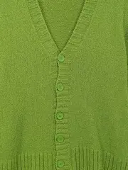 Vorschaubild 2 von Damen Strickjacke Gr. 40 Grün Casual Langarm Cardigan