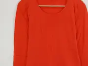 Vorschaubild 2 von Damen Langarmshirt Gr. 34/XS Orange Schößchen Peplum