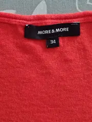 Vorschaubild 5 von Damen Langarmshirt Gr. 34/XS Orange Schößchen Peplum