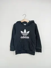 Vorschaubild 2 von Kinder Kapuzenpullover Hoodie Gr. 110 Schwarz Sportlich Logo-Print