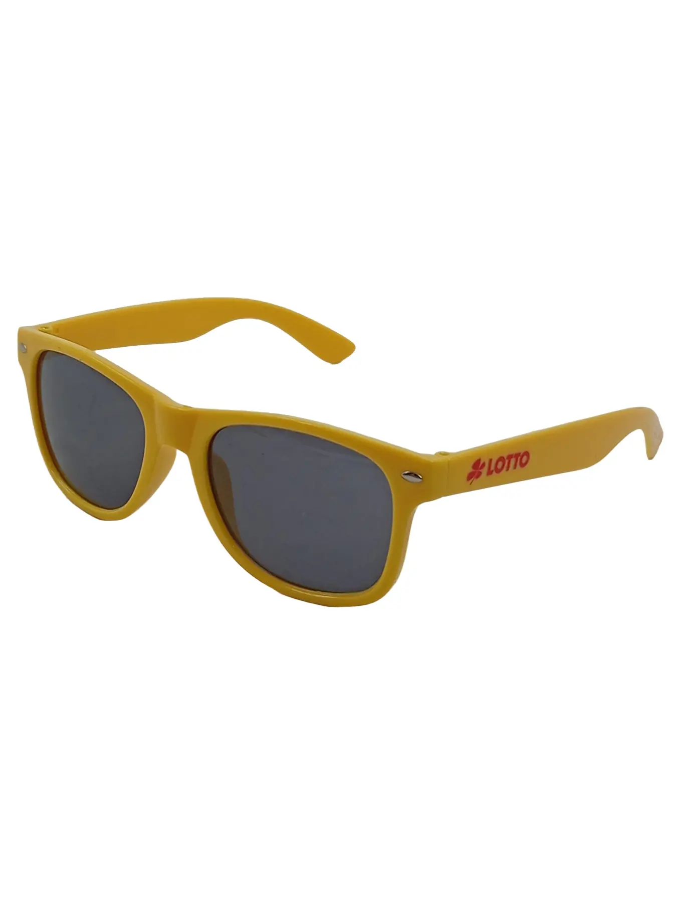 LOTTO Sonnenbrille Sportlich Gelb Kunststoff Wayfarer-Stil