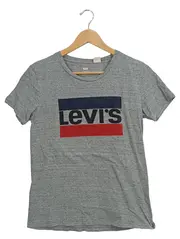 Vorschaubild 1 von Damen T-Shirt Gr. XS/34 Grau Logo-Print Baumwolle Casual