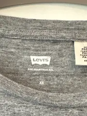 Vorschaubild 5 von Damen T-Shirt Gr. XS/34 Grau Logo-Print Baumwolle Casual