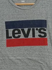 Vorschaubild 3 von Damen T-Shirt Gr. XS/34 Grau Logo-Print Baumwolle Casual