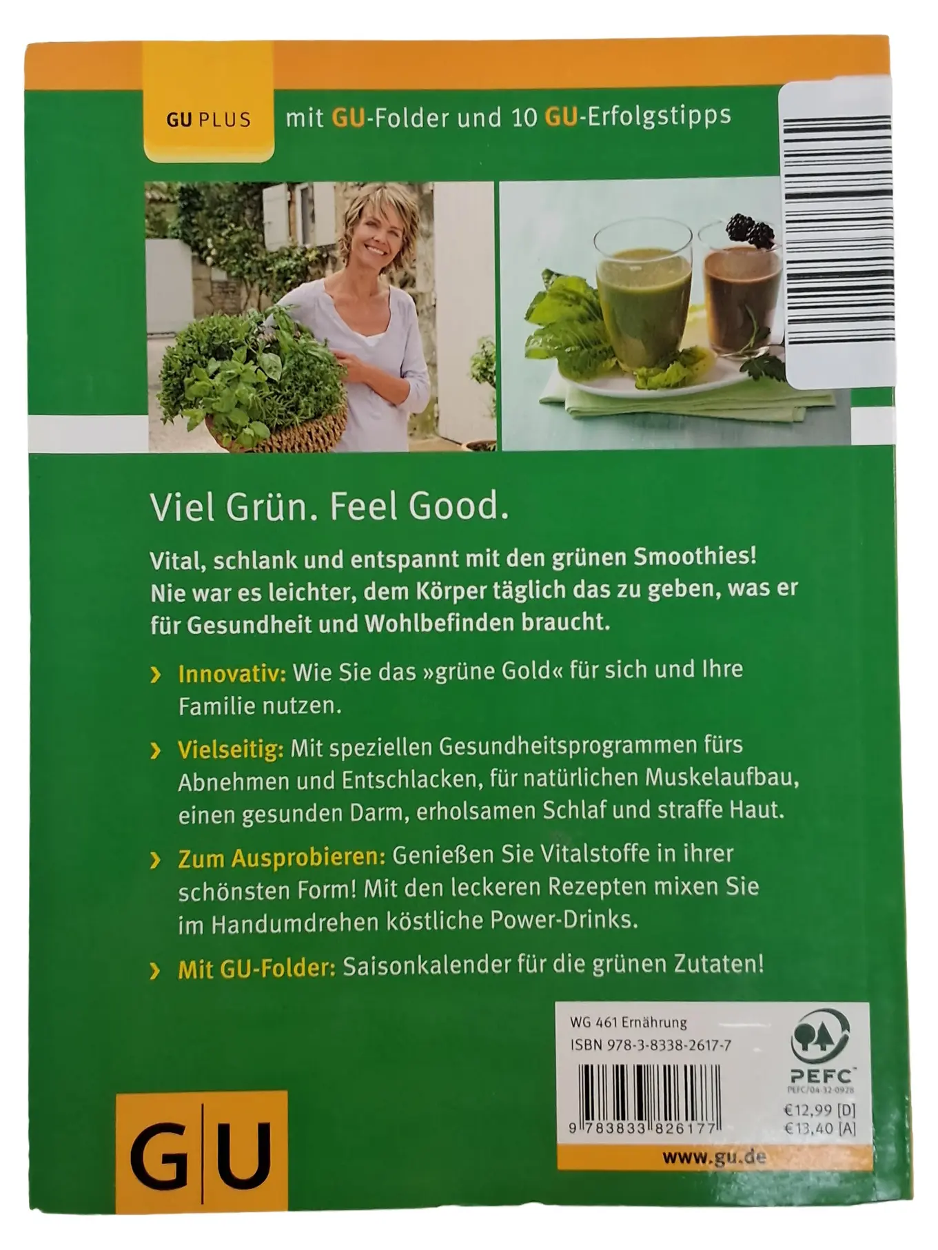 Grüne Smoothies Ratgeber GU Gesundheit Abnehmen Entschlacken Rezepte Buch