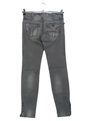 Vorschaubild 2 von Damen Jeans Skinny Fit W27/36/S Grau Casual Reißverschluss Biodrówki