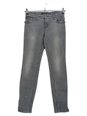 Vorschaubild 1 von Damen Jeans Skinny Fit W27/36/S Grau Casual Reißverschluss Biodrówki