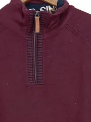 Vorschaubild 2 von Herren Pullover 56/3XL Rot Casual Half-Zip