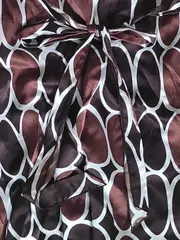 Vorschaubild 3 von Freizeitkleid Damen Gr. 40 L Seide Baumwolle Mehrfarbig Abstrakt Schleife