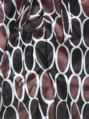 Vorschaubild 5 von Freizeitkleid Damen Gr. 40 L Seide Baumwolle Mehrfarbig Abstrakt Schleife