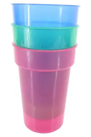 Vorschaubild 2 von Trinkbecher Set 3x Kunststoff Mehrfarbig Becher Party Picknick