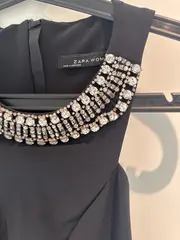 Vorschaubild 8 von Woman Abendkleid Schwarz Gr. 34/XS elegant mit Strasskragen