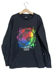 Vorschaubild 1 von Kinder Langarmshirt Fußball Design Gr. 146 Schwarz Sportlich