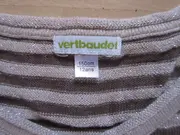 Vorschaubild 5 von Mädchen Kleid gestreift Gr. 150/152 braun beige Glitzer