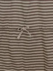 Vorschaubild 4 von Mädchen Kleid gestreift Gr. 150/152 braun beige Glitzer