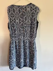 Vorschaubild 2 von EDC Damen Freizeitkleid Gr. 38 Blau Gemustert Casual Viskose Sommerkleid