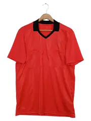 Vorschaubild 1 von Herren Fußball Trikot Schiedsrichter Rot Gr. 48/M Kurzarm Sportlich Climalite