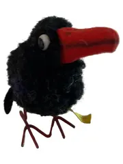 Vorschaubild 1 von 1508,4G Vogel Dekofigur Filz Klassisch Schwarz 6cm