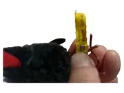 Vorschaubild 5 von 1508,4G Vogel Dekofigur Filz Klassisch Schwarz 6cm