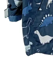 Vorschaubild 7 von Kinder Outdoorjacke Dino Motiv Blau Gr. 116 Kapuze Polyester