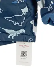 Vorschaubild 8 von Kinder Outdoorjacke Dino Motiv Blau Gr. 116 Kapuze Polyester