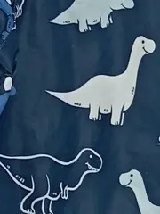 Vorschaubild 4 von Kinder Outdoorjacke Dino Motiv Blau Gr. 116 Kapuze Polyester