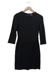 Vorschaubild 1 von Businesskleid Damen Gr. 34/XS Schwarz Klassisch Elegant Etuikleid