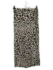 Vorschaubild 1 von Damen Wickelrock Gr. 40 L Beige Leopardenmuster Maxi